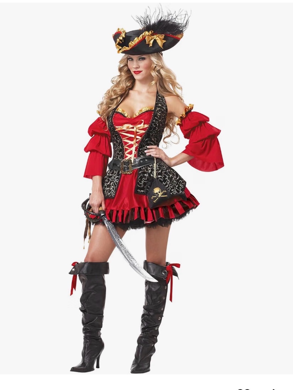 California Costumes - Sexy Spanish Pirate Adult Women's Halloween Costume
